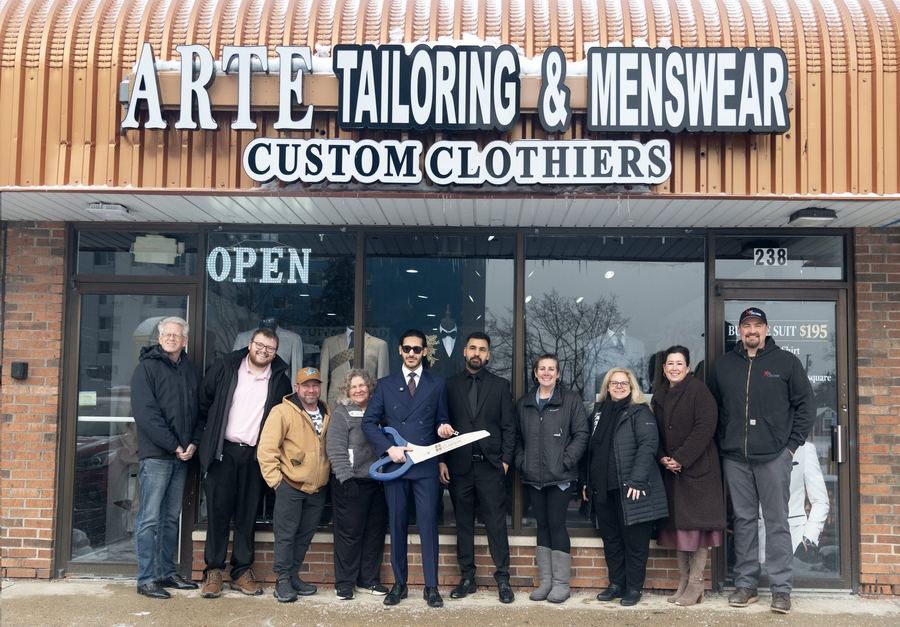 Ribbon cutting at Arte Tailoring & Menswear