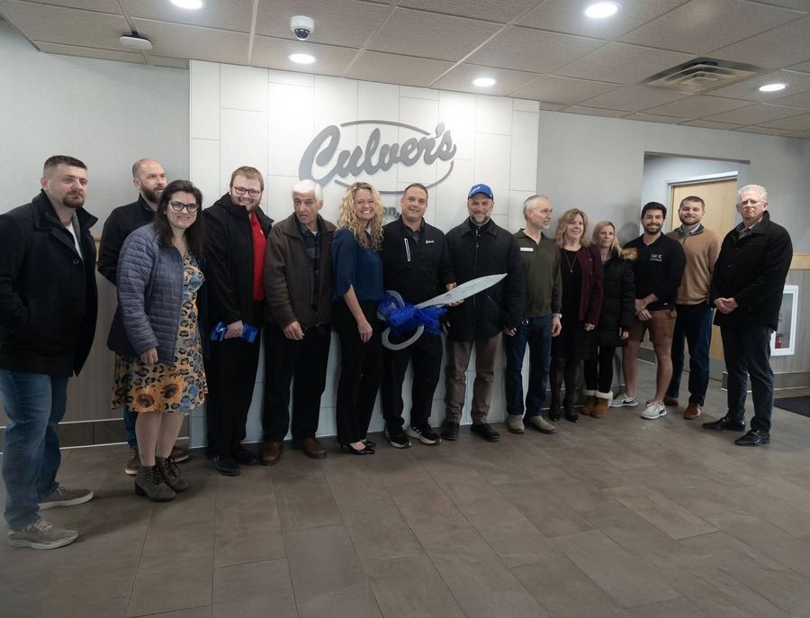 Ribbon cutting at Culver's