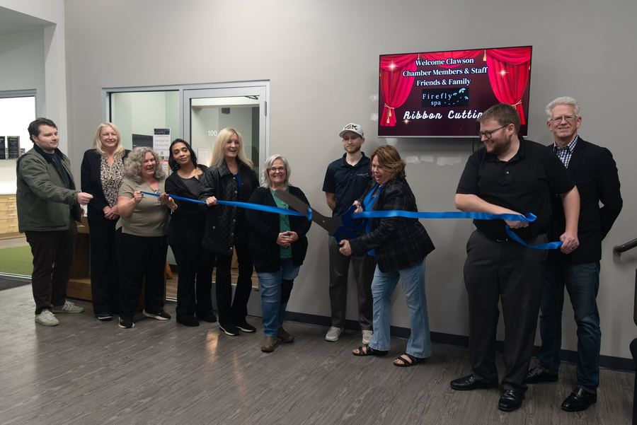 Ribbon cutting at FireFly Spa