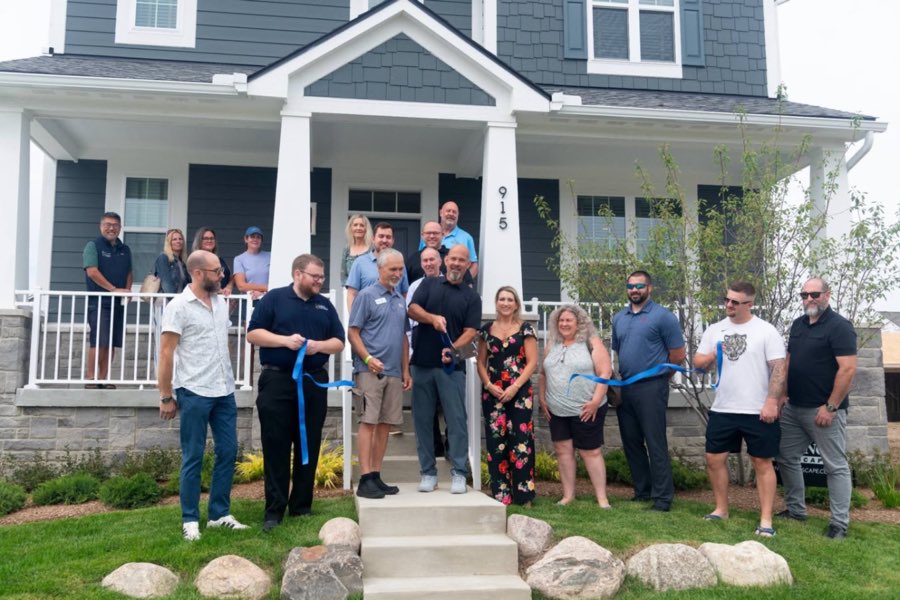 Ribbon cutting at Robertson Brothers Homes
